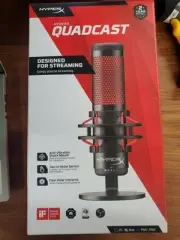 HyperX QuadCast Red LED USB Cardioid Microphone - Black