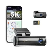 Arpha B25 5K Dash Cam with 5G WiFi Free 64GB SD Card, ADAS Dash Cam Front and...