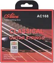 Labymos AC168-N Classical Guitar Strings Crystal Nylon Core Carbon Strings Professional Musical Instrument String Set for Classical Guitars from for 34 to 39 Inch