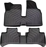 Compatible with LEAPMOTOR T03 LHD 2024 2025 TPE Floor Mats & Trunk Mat, All Weather Floor Liners Backrest Mats TPE Heavy Duty Pad(3PCS Floor Mats)