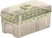 AIMALL Large-Capacity Food-Grade Ice Cube Tray with Press Lid, Household Fruit Ice Mold Storage Box, Easy Ice Release, 2 Colours, 9.4X 5.5X 4.7 inches