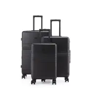 3pc Paklite Elements Travel Luggage Set Suitcase Lightweight Black