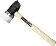 5MI Iron White Capped Rubber Mallet for Flooring Nailers & Staplers (4 Lbs)