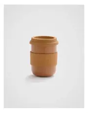 [Fine Day] Smile Stoneware Cafe Cup in Almond