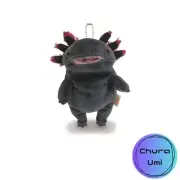 Morisaka Global Mochu MINI Black 7 × 5 × 14cm Plush toy Healing Mochi Mouth