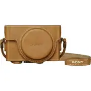 SONY Camera Jacket Leather Case for RX100 Series LCJ-RXK Beige Color Japan
