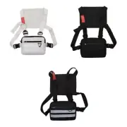 Fashion Chest Bag Shoulders Bag Front Pack Chest Rig Crossbody Bag for Sports