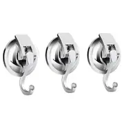 Catzon 3 Pcs Heavy Duty Vacuum Suction Cup Hooks Specialized for Kitchen Bathroom Restroom Organization