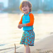 L'il Rascal Boardshorts & Rashie set - 'O' is for Octopus