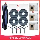 14PCS Main Brush Mop Cloth and Dust Bag Set for Omni C20 Robotic Vacuum1492