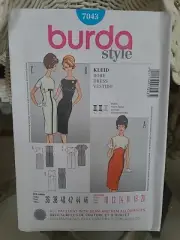 Burda Style Sewing Pattern 7043 Vintage Fashion Dress 10-20 Uncut