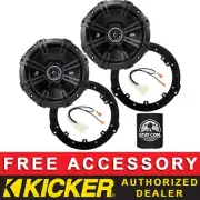 KICKER 43DSC6504 6.5" OEM SPEAKER REPLACEMENT FULL KIT FOR FORD FUSION 2013-20