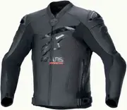Alpinestars GP Plus R V4 Airflow, leather jacket perforated , color: Black/Black , size: 54