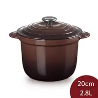 在飛比找ETMall東森購物網優惠-Le Creuset 萬用窈窕鑄鐵鍋 20cm 巧克力棕