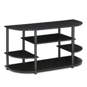 Furinno JAYA Simple Design Corner TV Stand Espresso/Black