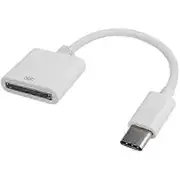 USB-C to 30-Pin Female Adapter Cable for Legacy Devices, USB 3.1 Type C Male to 30-Pin Female Converter for Data Transfer & Charging Edition 0625