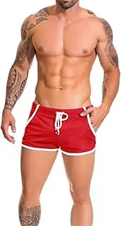 [palglg] Men's Running Shorts Mesh Workout Bodybuilding Quick Dry
