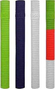 DSC Glider (Ring Line) Cricket Bat Grip | Color: White | Pack of 1 | Material: Rubber | Better Shock Absorption | Enhanced Control | Simple Installation | Usage for All Players | Comfortable Fit