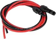 Connector, Professional Connection Solar Extension Cable, Red and Black Voltage Class Mounted Plug Male Female Connectors for Panel Wire