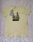 prAna Journeyman Tee2.0 Shirt Sz XS Short Sleeve Tree Hugger Lemon Women's New