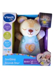 VTech 'Southing Sounds Teddy Bear' New Soft Plush Sleeping Music Baby Toy Aid