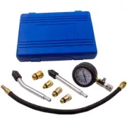 Spark Plug Cylinder Compression Tester Kit Measuring Tool Car Truck 0-300PSI
