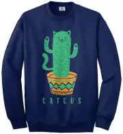 Catcus Cat Cactus Plant Youth Sweatshirt Funny Pet Lover Gift Idea