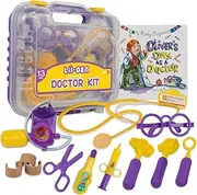 Li'l-Gen Doctor Kit for Kids - Pretend Play Dr Kit with Real Stethoscope Plus Children's Book Oliver's Day as a Doctor