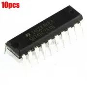 10Pcs DIP20 Chip Ti DIP-20 74HC244 SN74HC244N Ic New tu