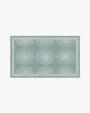 90' x 150' | Machine Washable Runner Rug | Kid & Pet Friendly | Indoor Rug | Jonathan Adler Santorini Blue Tufted Rug | Ruggable