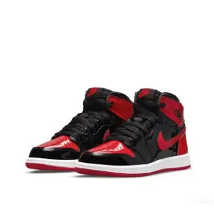 [現貨]沃皮斯 Jordan 1 Retro High OG  Bred Patent  特殊漆皮 黑紅 童鞋 中童