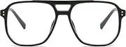 Blue Light Blocking Glasses for Women Men Fake Nerd Clear Square Aviator Computer Lightweight Glasses Frame Oversized