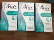 3 X Nair Easiwax Mini Wax Strips 20 Pack Face & Sensitive Areas All Skin (60 Tot