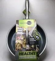 New GreenPan Lima Hard Anodized Ceramic Nonstick 3 Qt Saute Pan SCRATCH PROOF