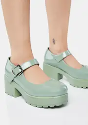 [Koi Footwear] Army Green Tira Mary Janes