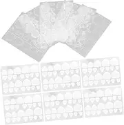 HONMEET 20 Sheets Double Sided Nail Adhesive Tabs Transparent and Nail Stickers for for