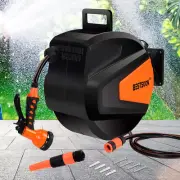 Bestsoon Retractable Garden Hose Reel, 20M+2M Water Hose Reel with Sprinkler ...