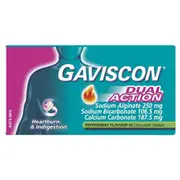Gaviscon Dual Action Tablets for Heartburn and Indigestion 48 Pack