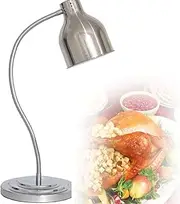 Double Head Multi-Directional Adjustment Catering Food Warmer Lights,Buffet Heat Lamp,Prevent Food from Getting Cold,for Parties Buffets for Pizza Steak Fried Chicken,Silver