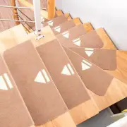 4 pcs Stair Tread Carpet Non Slip Mats Step Staircase Protection Cover Pads