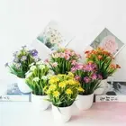 Home Decor Artificial Faux Plants Artificial Flowers Bonsai Plastic Fake Plants