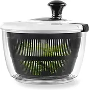 Salter BW12003EU7 Salad Spinner – 3.5 Litre, Wash, Dry, Serve, Salad Prep, Lettuce Dryer, Easy Use, Non-Slip Base, Add Salad Dressing, Dual Purpose Drainer, Healthy Eating/Fresh Salad, Kitchen Spinner