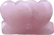 Rose Quartz Double Heart Shape Love Rock Crystal Chakra Stones Carved Chakra Healing Reiki for Lover