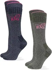 [Realtree] Merino Wool Blend Boot Sock (2- Pack)
