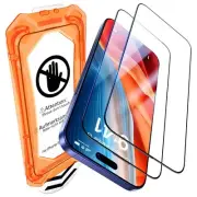 for iPhone 15 Plus / 16 Plus Screen Protector - [Military Grade Shatterproof ...