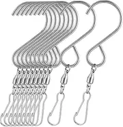 Decorative Bird Feeder Hangers 10pcs Swivel Hooks Wind Chimes Hooks Outdoor Decor Wind Socks