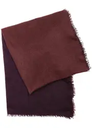 Denis Colomb Fuzzy Feutre Cashmere Scarf - Burgundy One Size