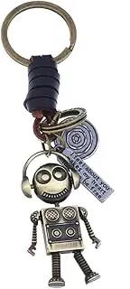[COMPUKAS] Robot Keychain Charm Retro Key Hanging Decor Cute Key Ring for Birthdays and Anniversaries Versatile Bag Ornaments and Key Holders