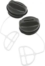 DEMULAX 2Pcs/set Black Gas Fuel Tank & Oil Cap, for Husqvarna, 340 345 350 362 365 371 372 372XP Chainsaw Gas Tank Fuel Cap + Oil Cap Lawn Mower Oil Tank Cap