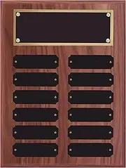 Shop Awards and Gifts Perpetual Plaque Award Multiple Name Plate Holder Board